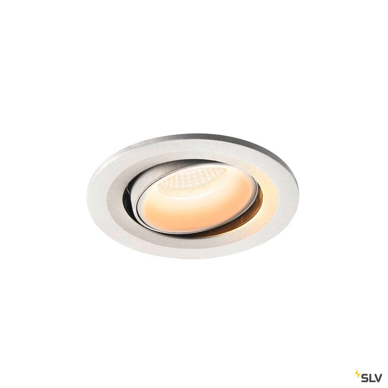 NUMINOS MOVE S, white recessed ceiling light, 2700K 20°