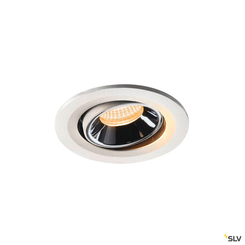 NUMINOS MOVE S, white / chrome recessed ceiling light, 2700K 20°