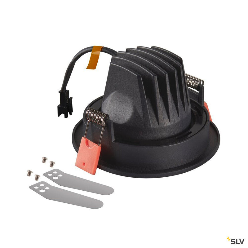 NUMINOS MOVE S, black / white recessed ceiling light, 3000K 55°