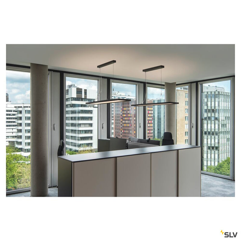 WORKLIGHT DALI, black pendant light, 57W 4000K 80°