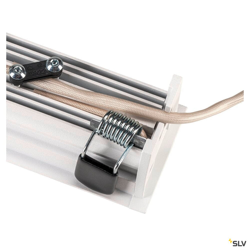 MILANDOS 4, white recessed ceiling light, 3000K 45°