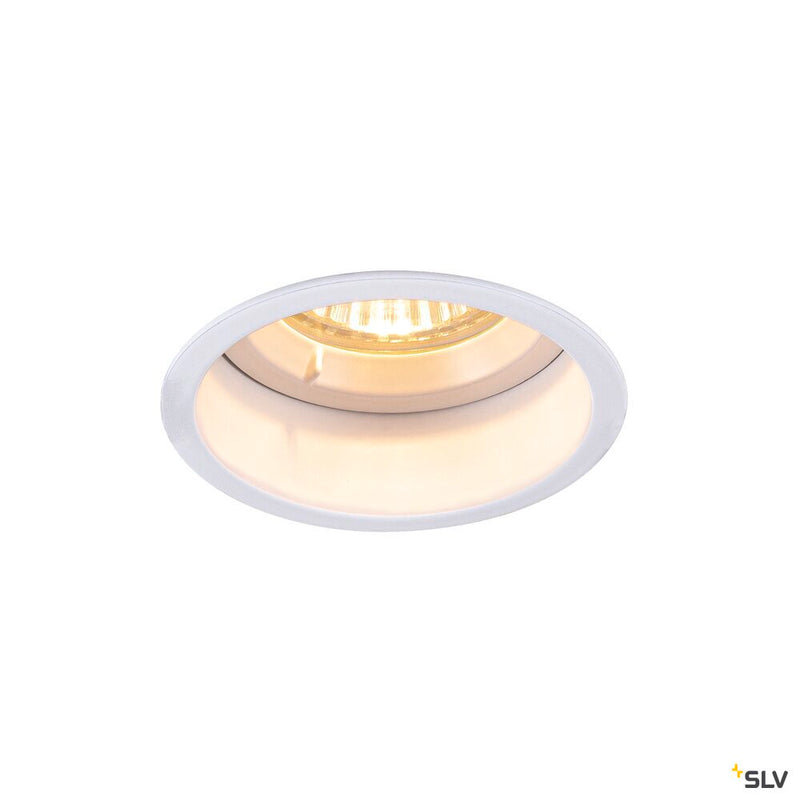 HORN GU10, white recessed ceiling light, 25W blower door tested
