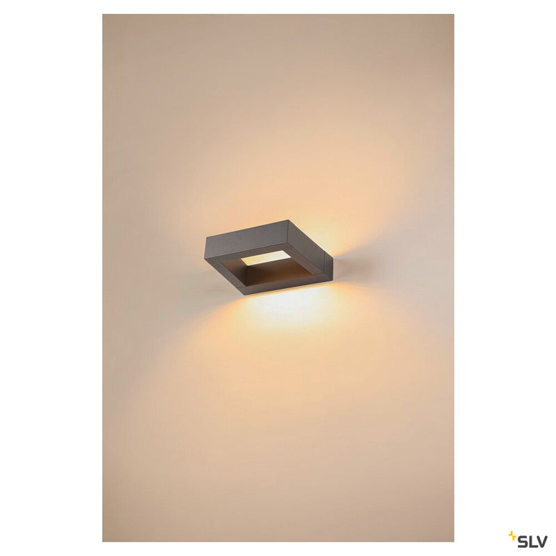 BOOKAT, anthracite wall-mounted light, 15W 3000/4000K