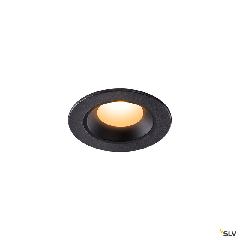 NUMINOS XS, black recessed ceiling light, 2700K 40°