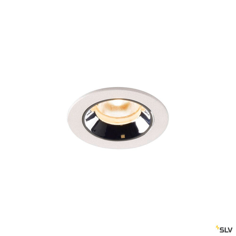 NUMINOS XS, white / chrome recessed ceiling light, 2700K 40°