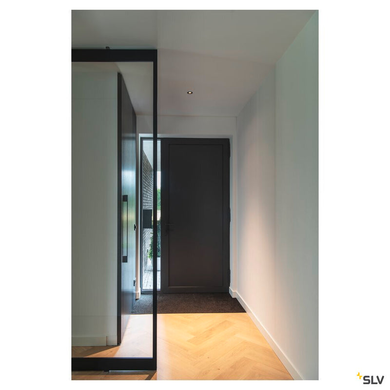NUMINOS XS, black recessed ceiling light, 3000K 40°