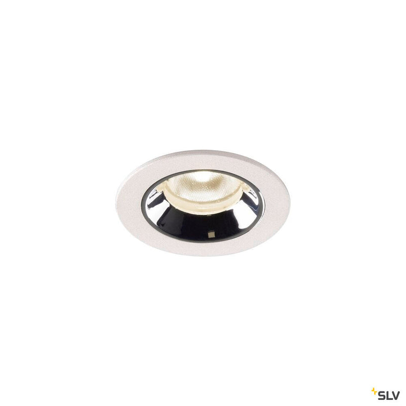 NUMINOS XS, white / chrome recessed ceiling light, 4000K 40°