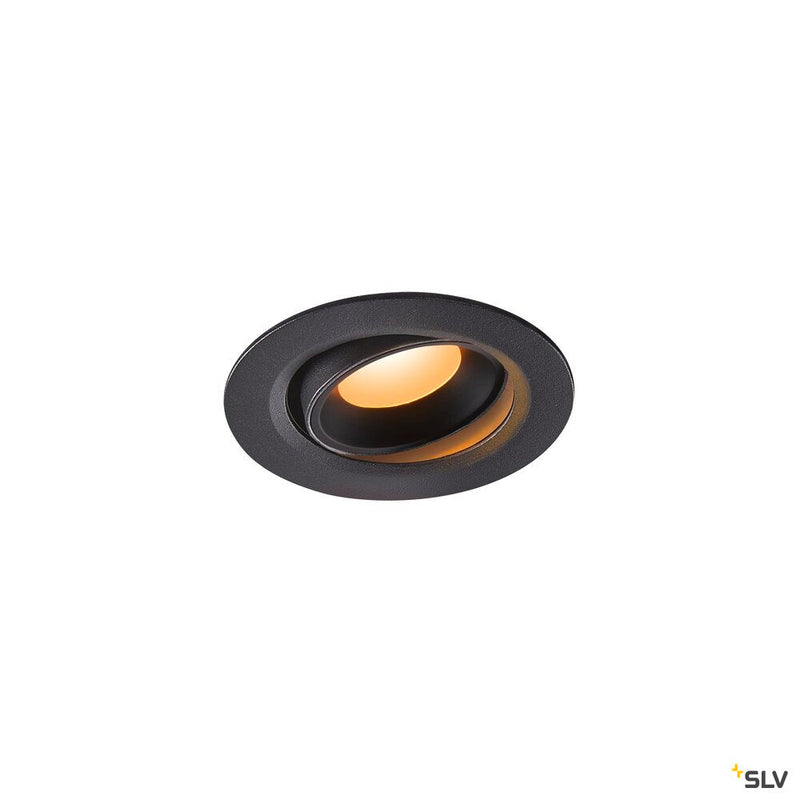 NUMINOS MOVE XS, black recessed ceiling light, 2700K 20°