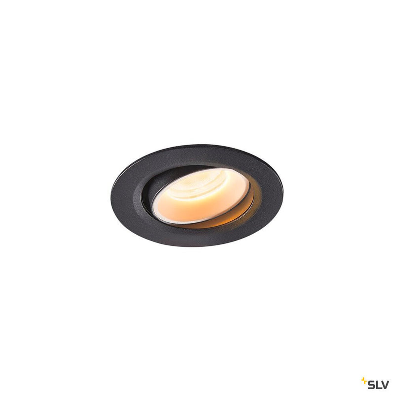 NUMINOS MOVE XS, black / white recessed ceiling light, 2700K 20°