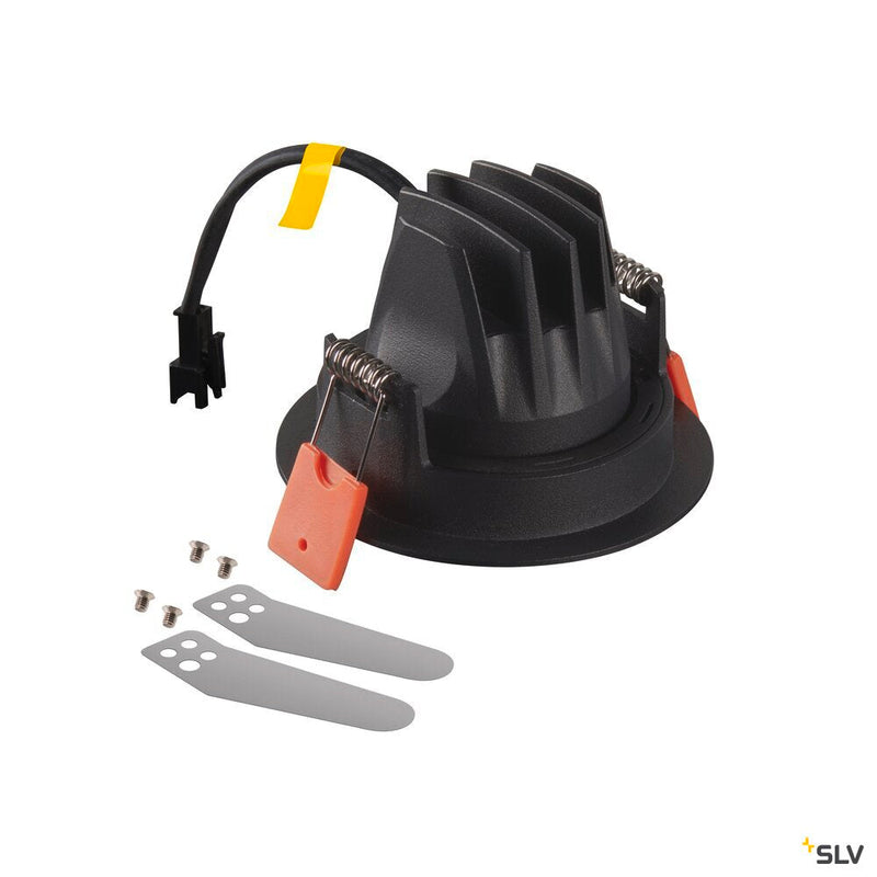 NUMINOS MOVE XS, black / chrome recessed ceiling light, 2700K 40°