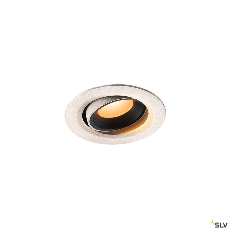 NUMINOS MOVE XS, white / black recessed ceiling light, 2700K 40°