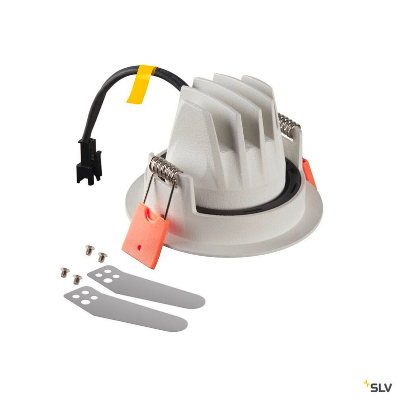 NUMINOS MOVE XS, white / chrome recessed ceiling light, 3000K 40°