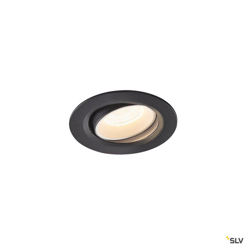 NUMINOS MOVE XS, black / white recessed ceiling light, 4000K 40°