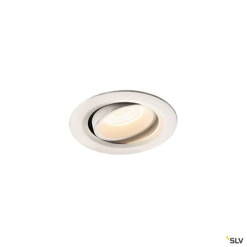 NUMINOS MOVE XS, white recessed ceiling light, 4000K 20°