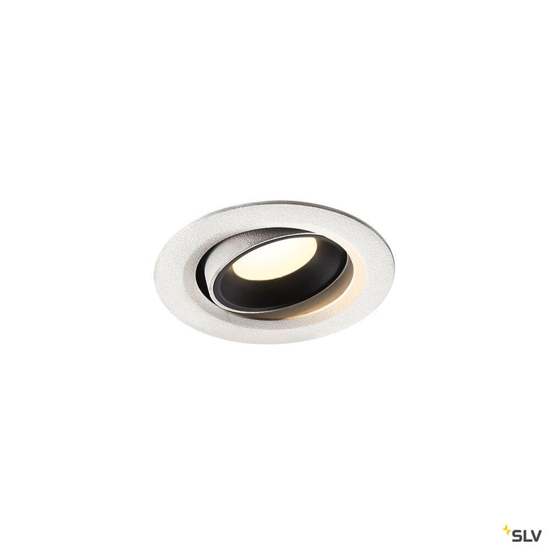 NUMINOS MOVE XS, black / white recessed ceiling light, 4000K 55°