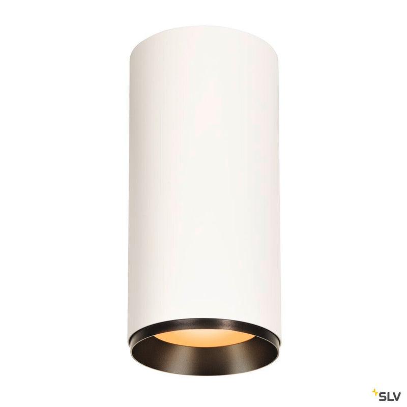 NUMINOS XL PHASE, white / black ceiling mounted light, 36W 2700K 24°