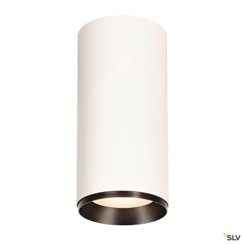 NUMINOS XL PHASE, white / black ceiling mounted light, 36W 4000K 36°