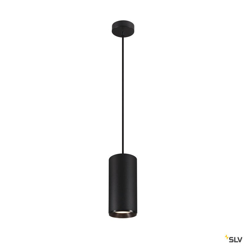 NUMINOS XL PHASE, black pendant light, 36W 4000K 24°