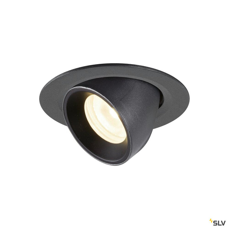 NUMINOS GIMBLE XS, black recessed ceiling light, 4000K 40°