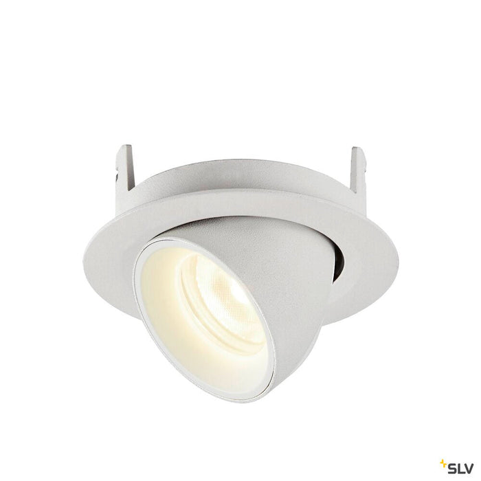 NUMINOS GIMBLE XS, white recessed ceiling light, 4000K 20°