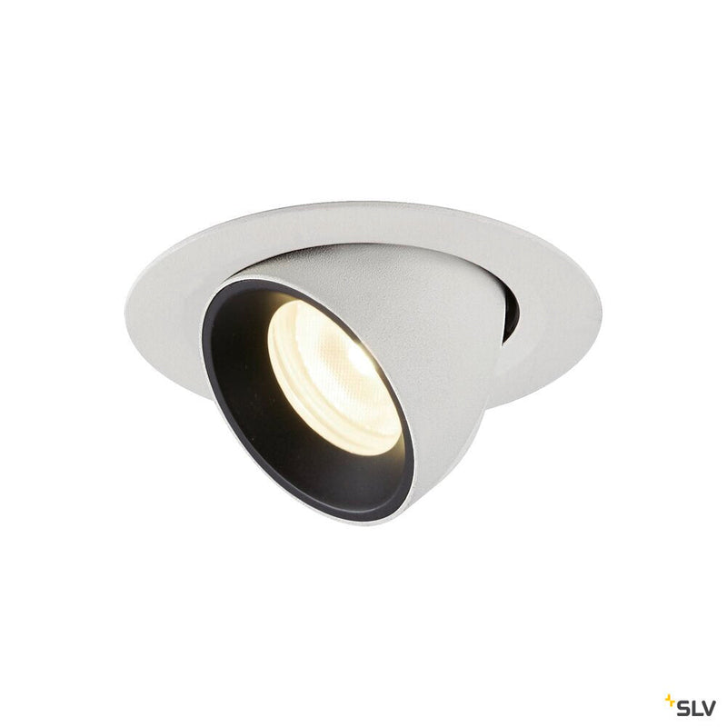 NUMINOS GIMBLE XS, white / black recessed ceiling light, 4000K 55°