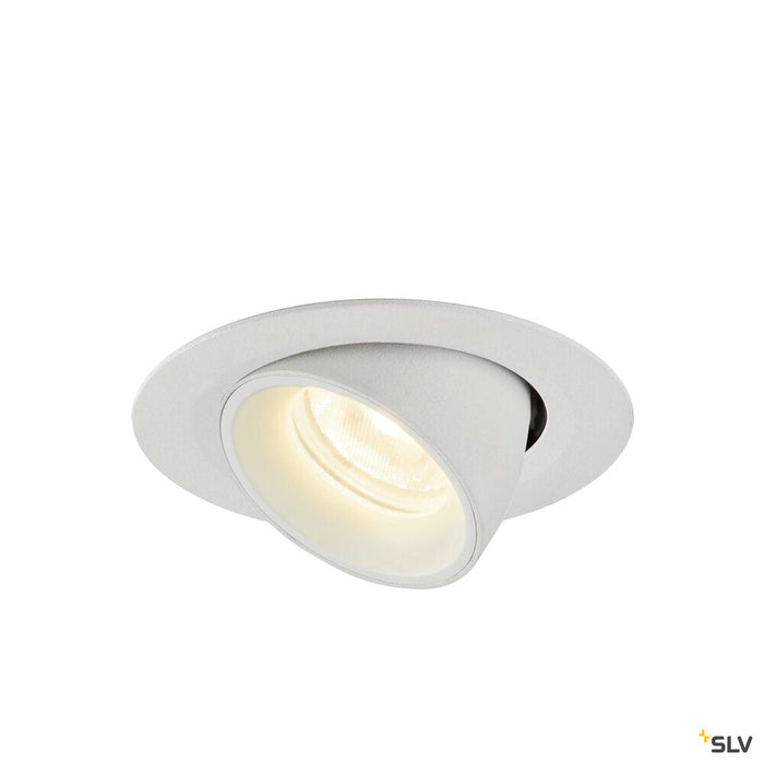 NUMINOS GIMBLE XS, white recessed ceiling light, 4000K 55°