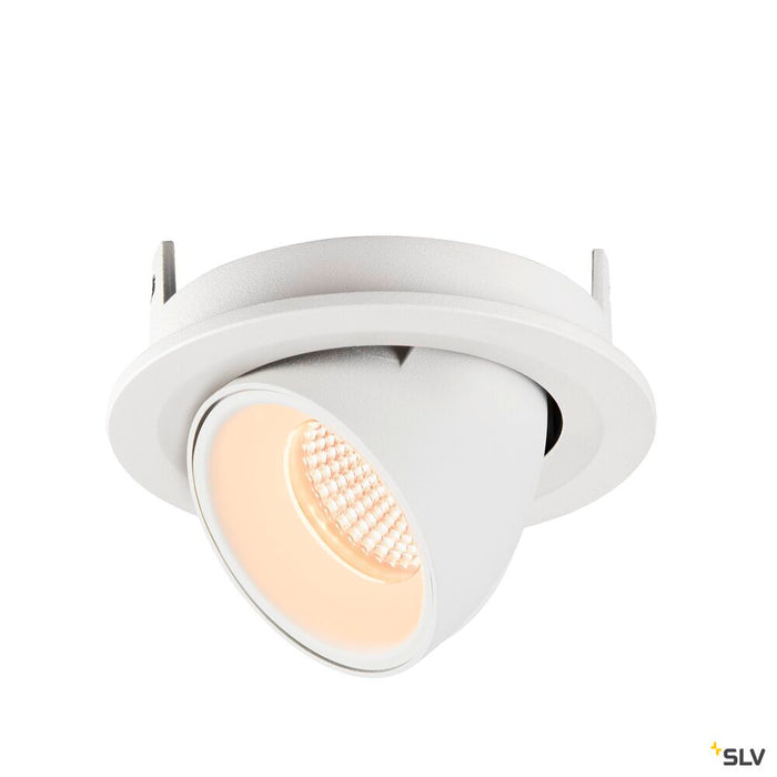 NUMINOS GIMBLE S, white recessed ceiling light, 2700K 20°