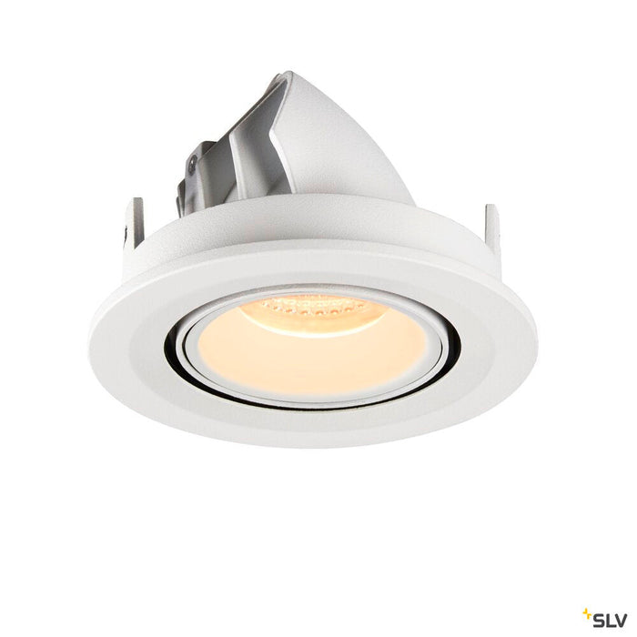 NUMINOS GIMBLE S, white recessed ceiling light, 3000K 20°