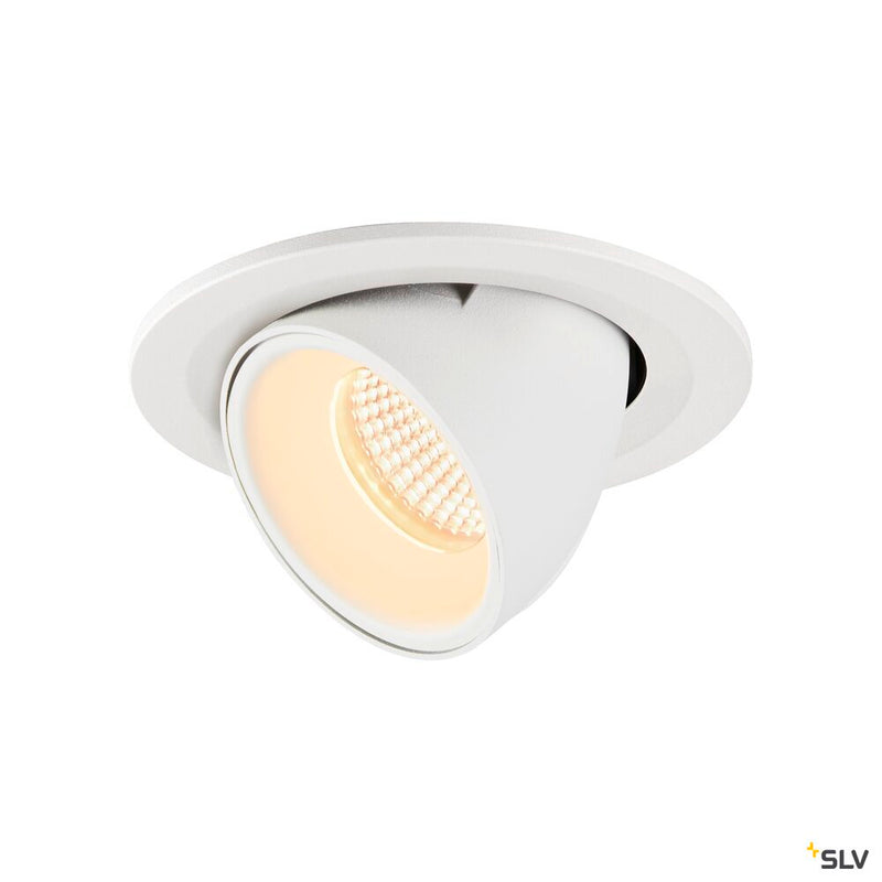 NUMINOS GIMBLE S, white recessed ceiling light, 3000K 40°