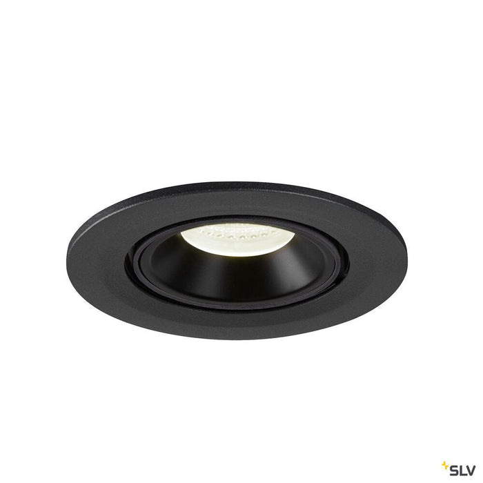 NUMINOS GIMBLE S, black recessed ceiling light, 4000K 20°