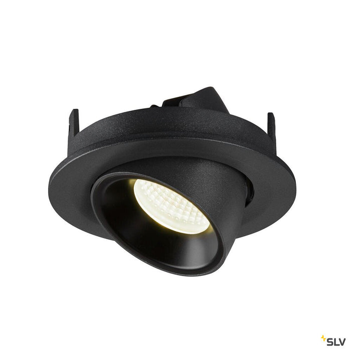 NUMINOS GIMBLE S, black recessed ceiling light, 4000K 20°