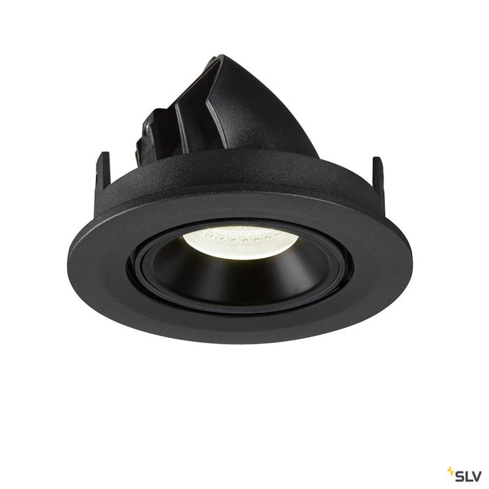 NUMINOS GIMBLE S, black recessed ceiling light, 4000K 20°