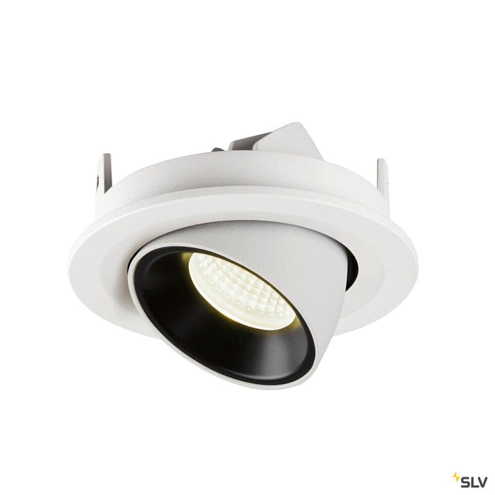 NUMINOS GIMBLE S, white / black recessed ceiling light, 4000K 20°