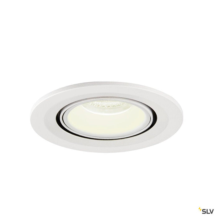 NUMINOS GIMBLE S, white recessed ceiling light, 4000K 20°