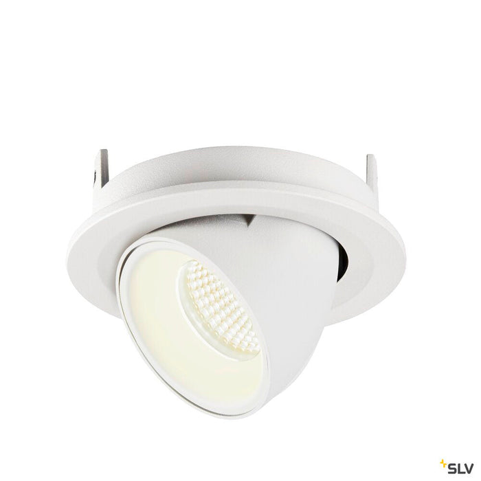 NUMINOS GIMBLE S, white recessed ceiling light, 4000K 20°