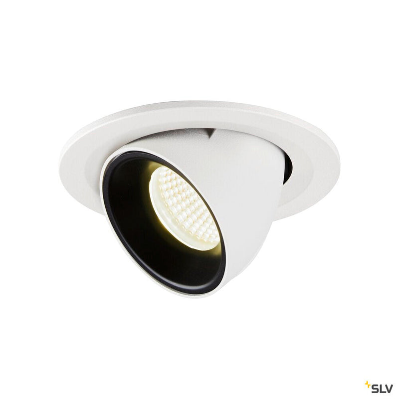 NUMINOS GIMBLE S, white / black recessed ceiling light, 4000K 55°