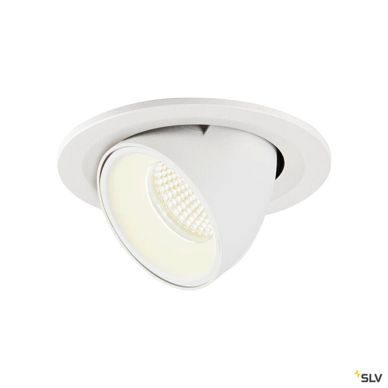 NUMINOS GIMBLE S, white recessed ceiling light, 4000K 55°