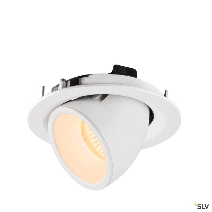 NUMINOS GIMBLE M, white recessed ceiling light, 2700K 20°