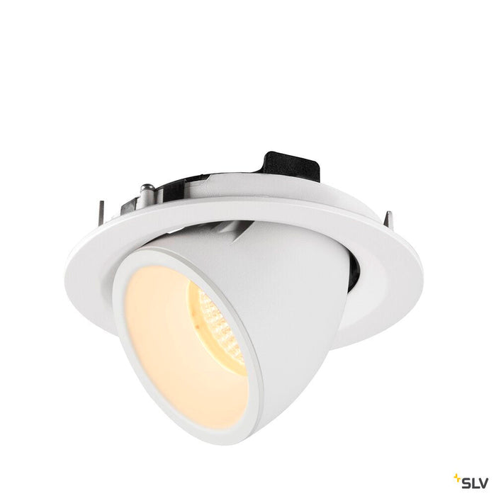 NUMINOS GIMBLE M, white recessed ceiling light, 3000K 20°