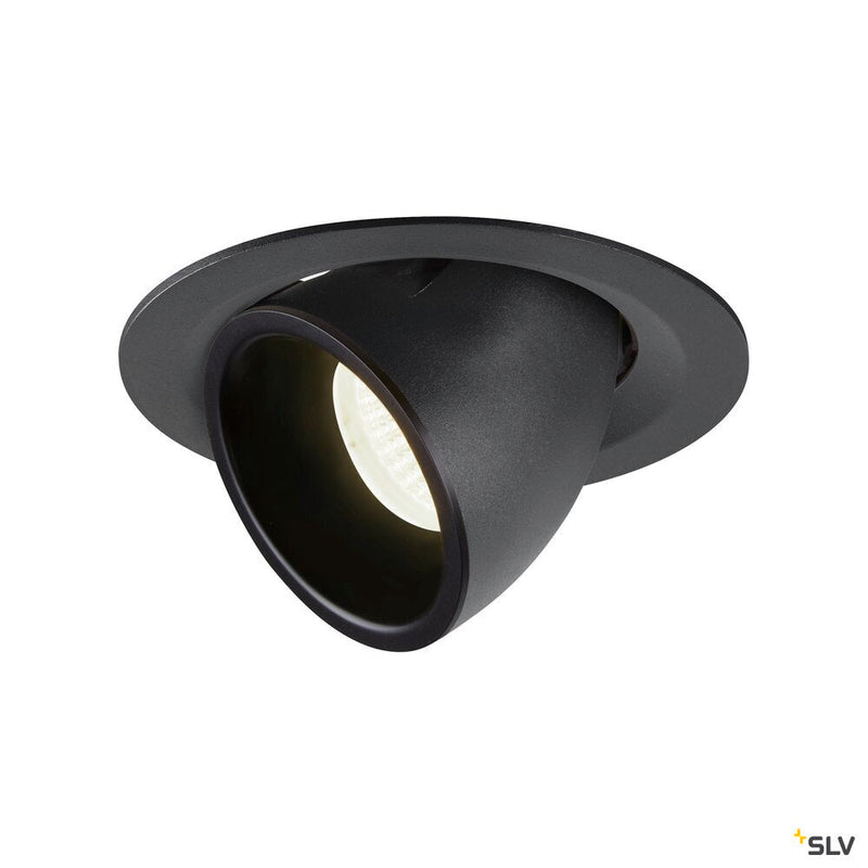 NUMINOS GIMBLE M, black recessed ceiling light, 4000K 40°