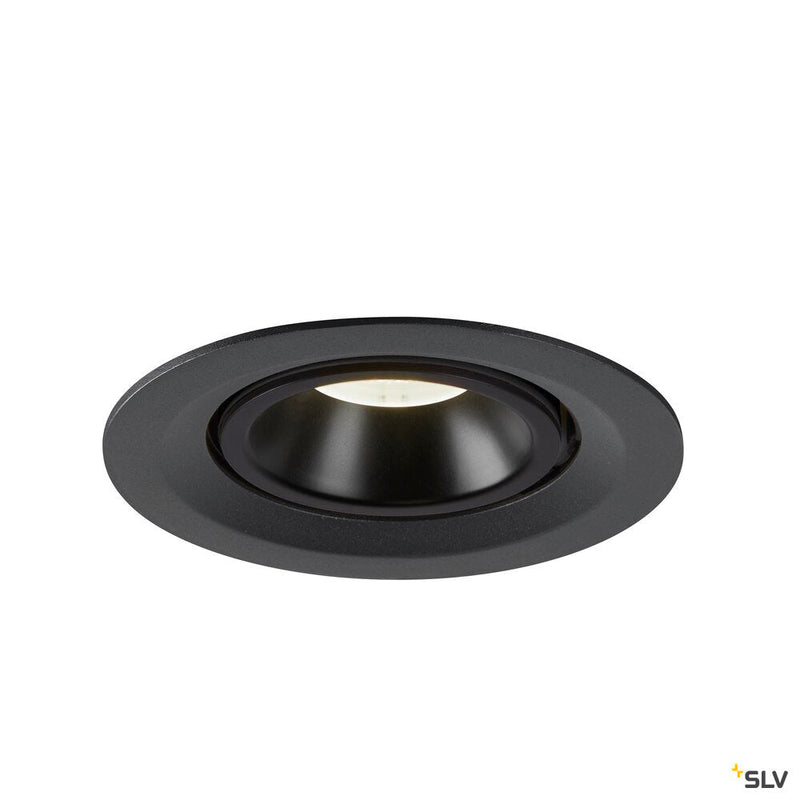 NUMINOS GIMBLE M, black recessed ceiling light, 4000K 40°