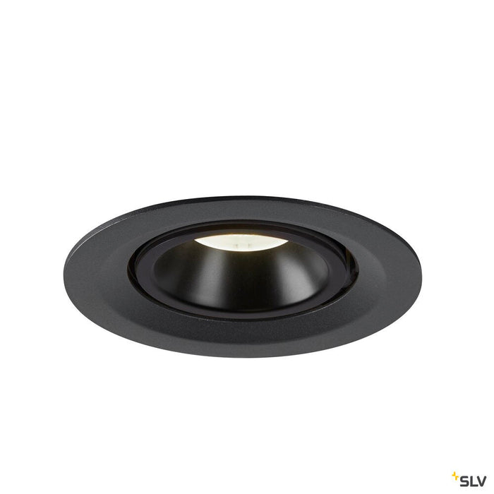 NUMINOS GIMBLE M, black recessed ceiling light, 4000K 55°