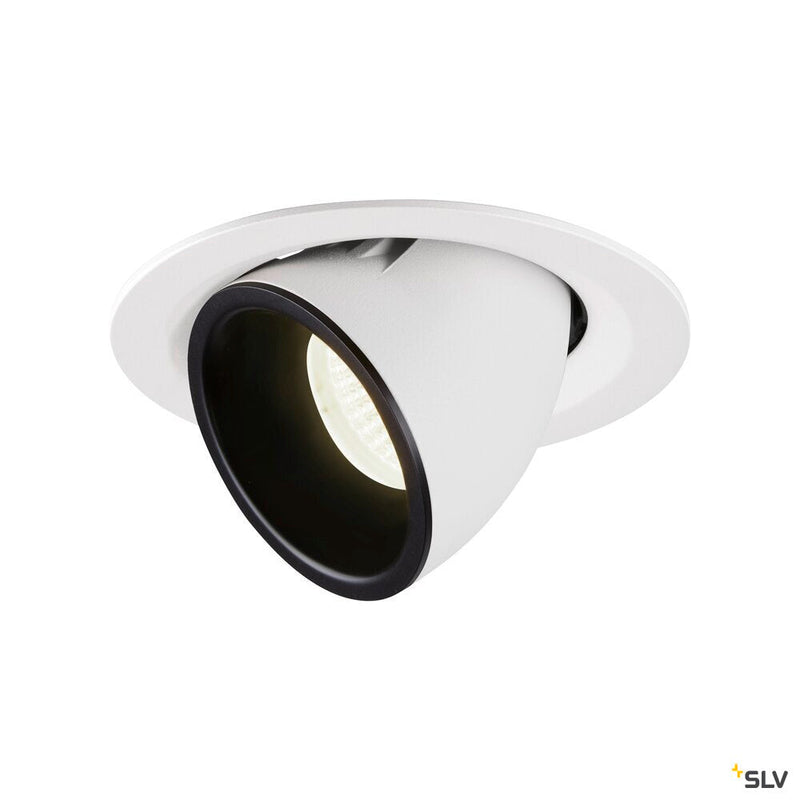 NUMINOS GIMBLE M, white / black recessed ceiling light, 4000K 20°