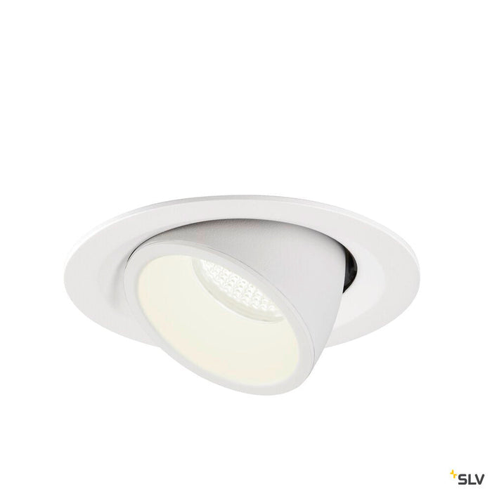 NUMINOS GIMBLE M, white recessed ceiling light, 4000K 20°