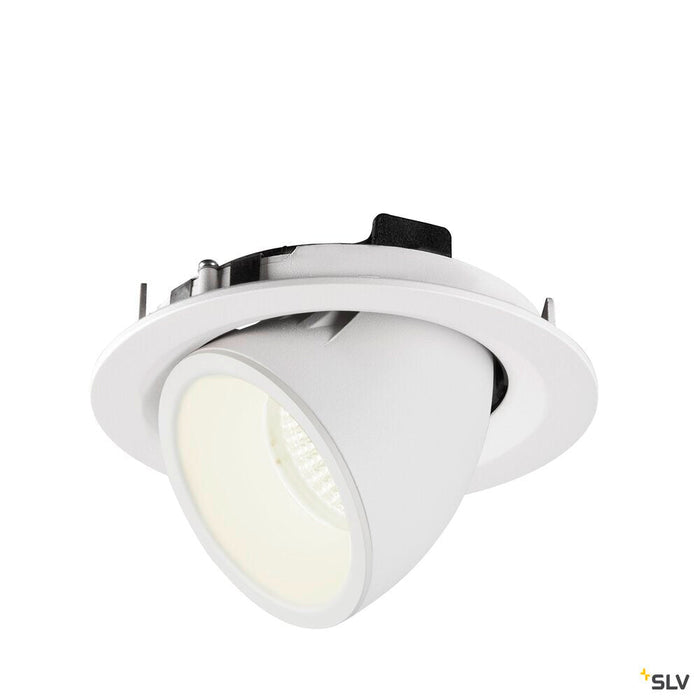 NUMINOS GIMBLE M, white recessed ceiling light, 4000K 20°