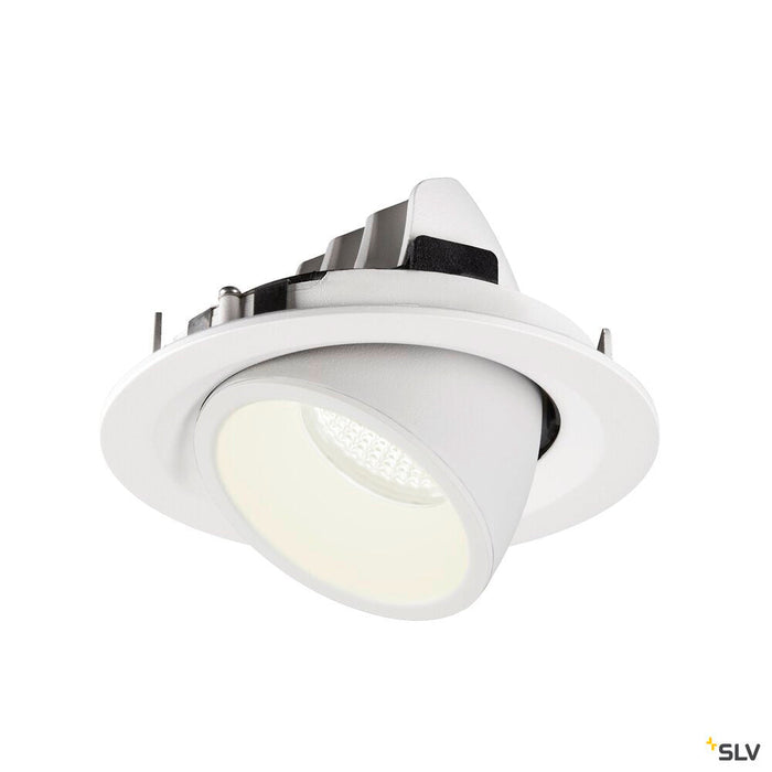 NUMINOS GIMBLE M, white recessed ceiling light, 4000K 20°