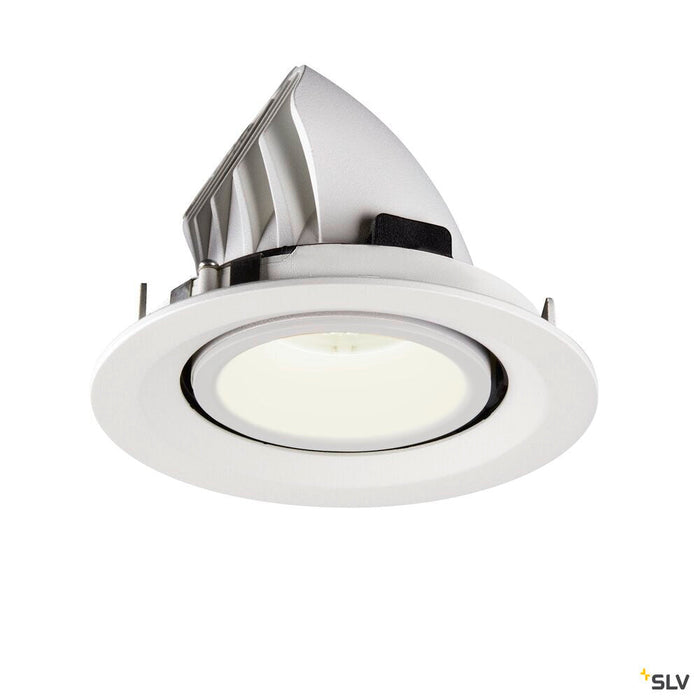 NUMINOS GIMBLE M, white recessed ceiling light, 4000K 20°