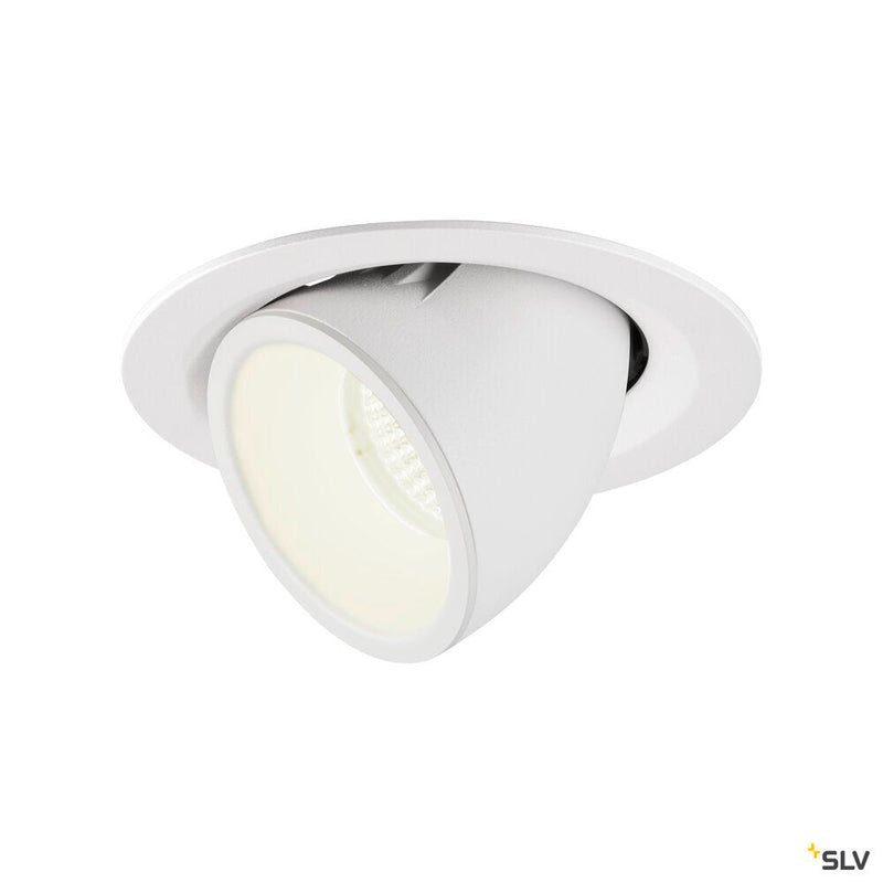 NUMINOS GIMBLE M, white recessed ceiling light, 4000K 55°