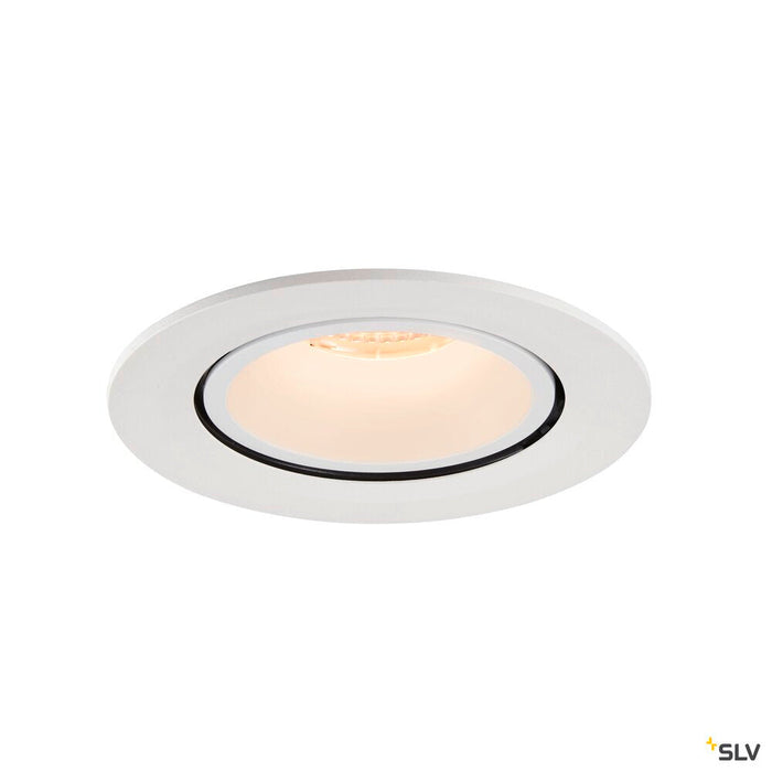 NUMINOS GIMBLE L, white recessed ceiling light, 2700K 20°