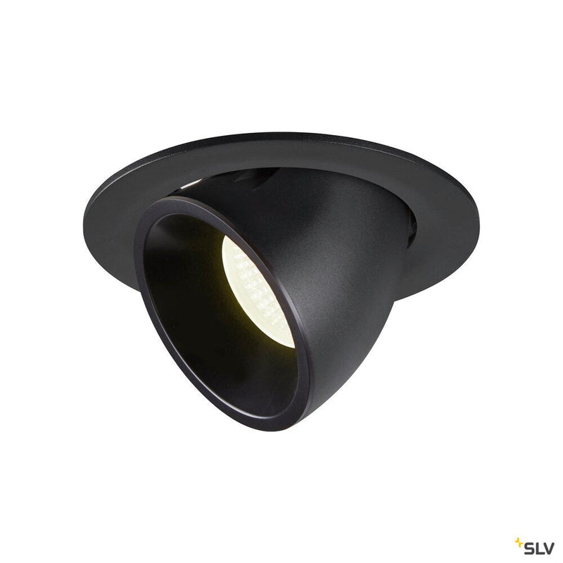 NUMINOS GIMBLE L, black recessed ceiling light, 4000K 55°